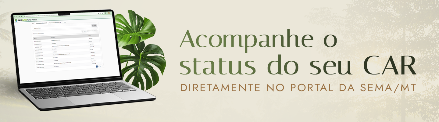Como acompanhar o status do seu CAR no MT